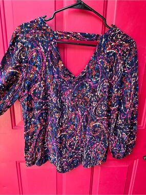 {Liverpool Los Angelas} Patterned Blouse